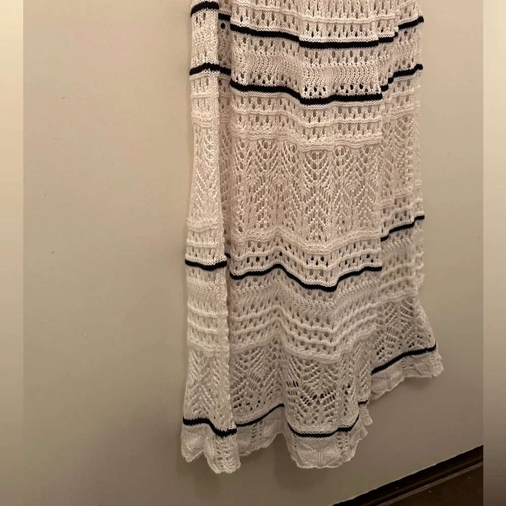 Abercrombie & Fitch Cream Maxi Dress with Black Trim